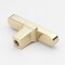 Gliderite Hardware 2-1/4 in. Center to Center Solid Flat T Knob Champagne Gold 4842-T-CHPG-1 - alternate 2